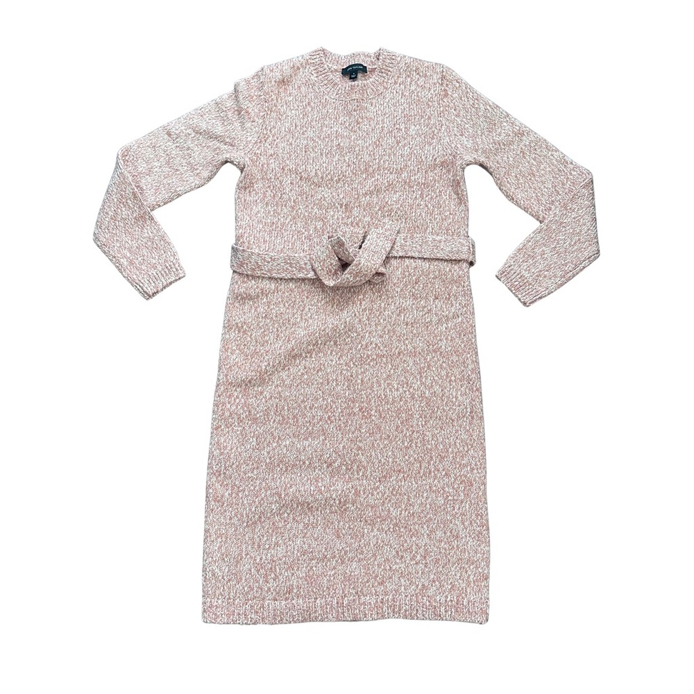 Ann Taylor Blush Knit Long Sleeve Dress